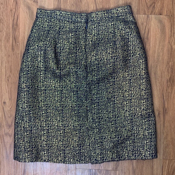 Tucker for Target Metallic Gold&Navy Pencil Skirt - Picture 5 of 8